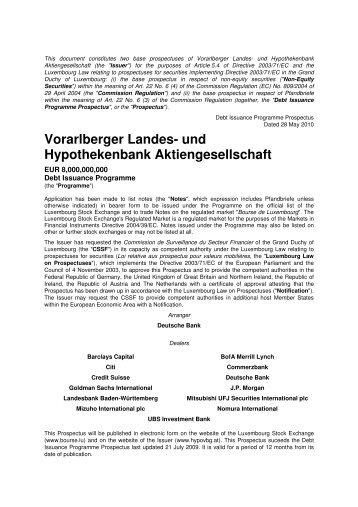 Vorarlberger Landes- und Hypothekenbank Aktiengesellschaft