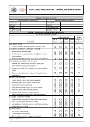 personel performans deÄerlendirme formu