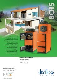 DEVILLE THERMIQUE CEDRAÂ® TURBO CEDRA ... - Climamaison