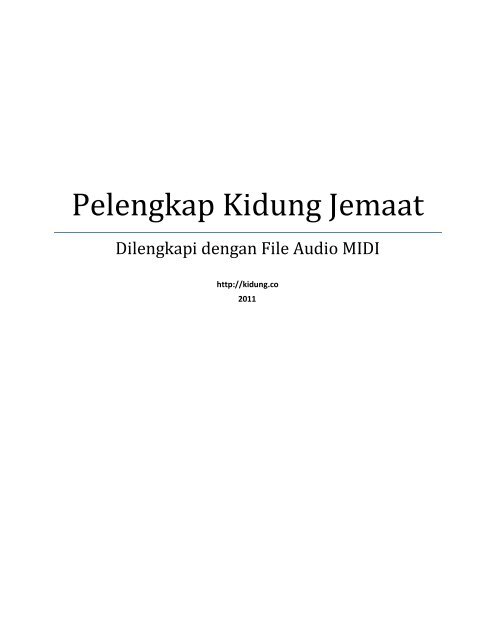 Pelengkap Kidung Jemaat Pdf Download