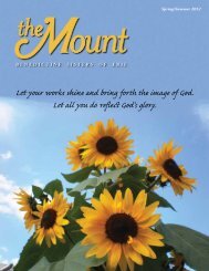 The Mount Magazine - Benedictine Sisters of Erie