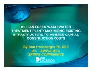 Killian Creek WWTP - NC AWWA-WEA