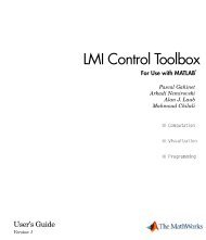 LMI Control Toolbox - Saba