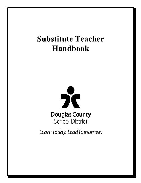 Substitute Teacher Handbook Douglas County School District