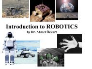 Introduction to ROBOTICS - Ahmet Ãzkurt's Homepage