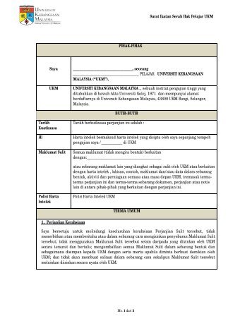 Surat Ikatan Serah Hak Pelajar - Sistem e-Warga - Universiti ...