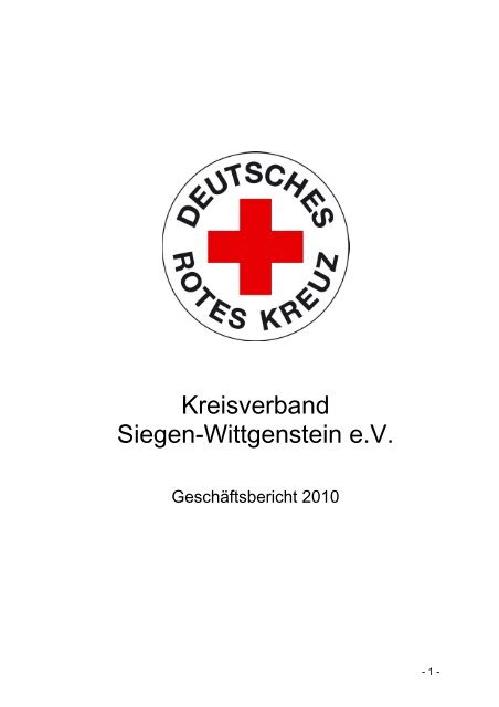 GeschÃ¤ftsbericht 2010 - DRK-Kreisverband Siegen-Wittgenstein