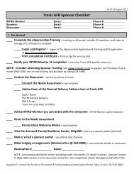 Travis AFB Sponsor Checklist - Airman & Family Readiness Center ...