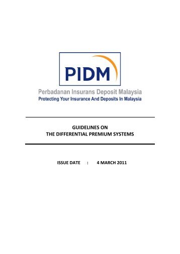 Guidelines on the Differential Premium Systems - PIDM