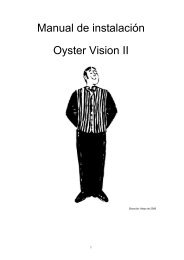 Manual de instalaciÃ³n Oyster Vision II - ten Haaft GmbH