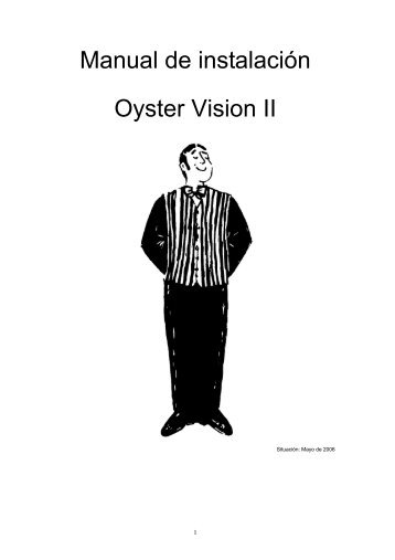 Manual de instalaciÃ³n Oyster Vision II - ten Haaft GmbH