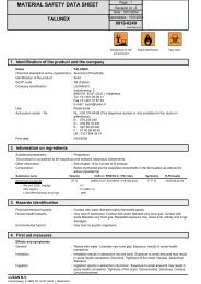 material safety data sheet - Pitchcare