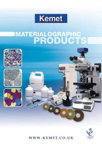 Materialographic consumables and machines - Kemet