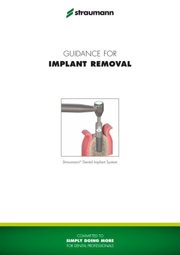 Guidance for IMPLANT REMOVAL - Instructions for Use - Straumann