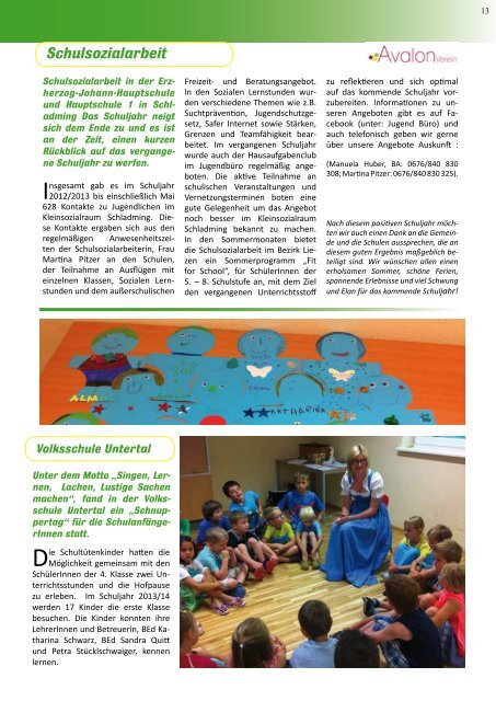 Ausgabe 3/2013 - Gemeinde Rohrmoos-Untertal