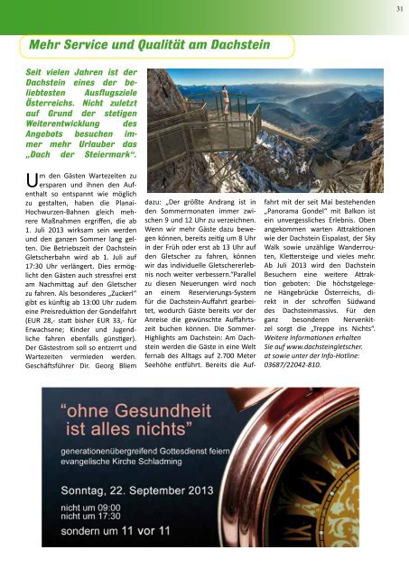 Ausgabe 3/2013 - Gemeinde Rohrmoos-Untertal