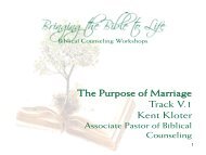 Track V.1 God's Purpose for Marriage (notes) - Bethany Community ...