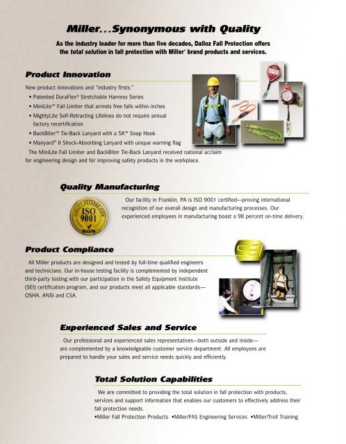 Miller Fall Protection Catalog V2.0 - Wesco Industries Ltd.