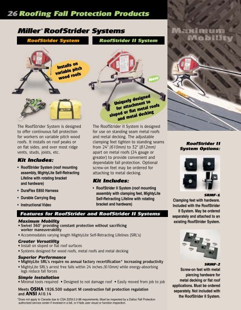 Miller Fall Protection Catalog V2.0 - Wesco Industries Ltd.