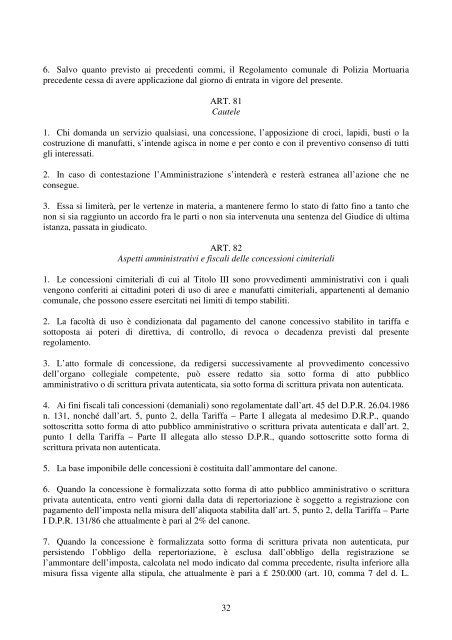 COMUNE DI NERVIANO (Provincia di Milano) REGOLAMENTO ...