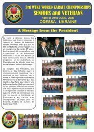 BULLETIN WUKF JUNE 2009 - WUKF - World Union of Karate-Do ...