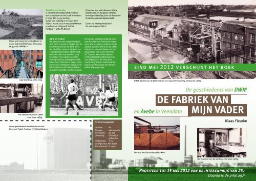 DE FABRIEK VAN MIJN VADER - de website over het boek