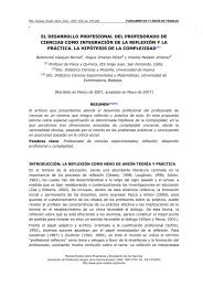 El desarrollo profesional como integración reflexión y práctica. La ...