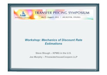 Implied Discount rate - NABE
