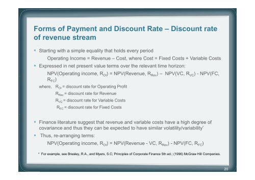 Implied Discount rate - NABE