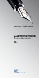 La siderurgia Italiana in cifre - Fiom