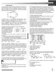 Onda Sonora Prof. Panosso ExercÃ­cios de FÃ­sica - Professor Panosso