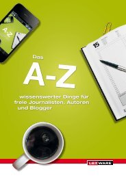 Das A-Z wissenswerter Dinge fÃ¼r Journalisten, Autoren, Blogger