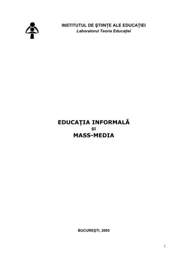 EDUCA IA INFORMALÄ MASS-MEDIA - ISE