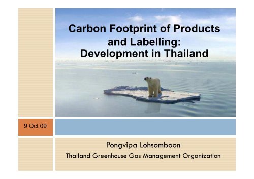 Carbon Footprint of Products and Labelling