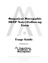 Follow-up SOAP Note Usage Guide - American Academy of ...