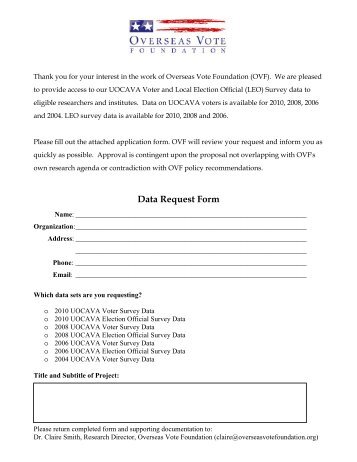 Download pdf Form - Overseas Vote Foundation