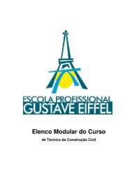 Elenco Modular do Curso - Escola Profissional Gustave Eiffel