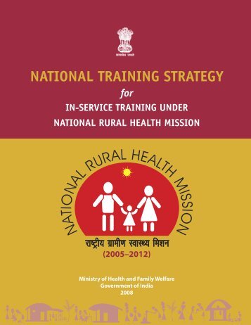 National training strategy - Ministry of Health and Family Welfare