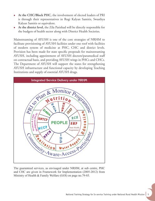 National training strategy - Ministry of Health and Family Welfare