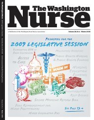 Issue 38.4 - Winter 2008 - The Washington State Nurses Association