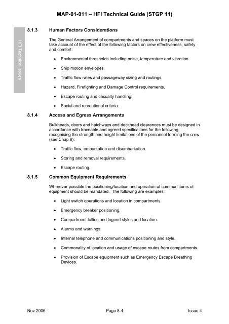 MAP-01-011 HFI Technical Guide - Human Factors Integration ...