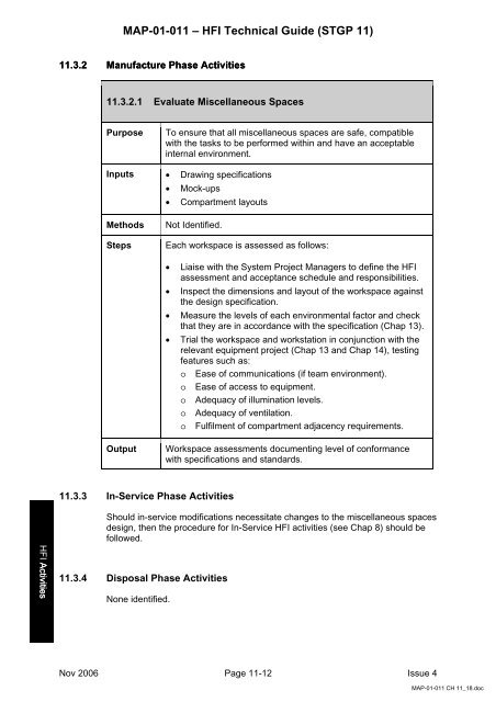 MAP-01-011 HFI Technical Guide - Human Factors Integration ...