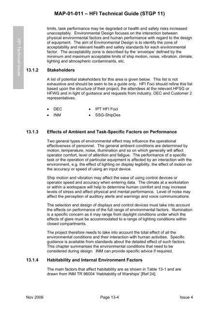 MAP-01-011 HFI Technical Guide - Human Factors Integration ...