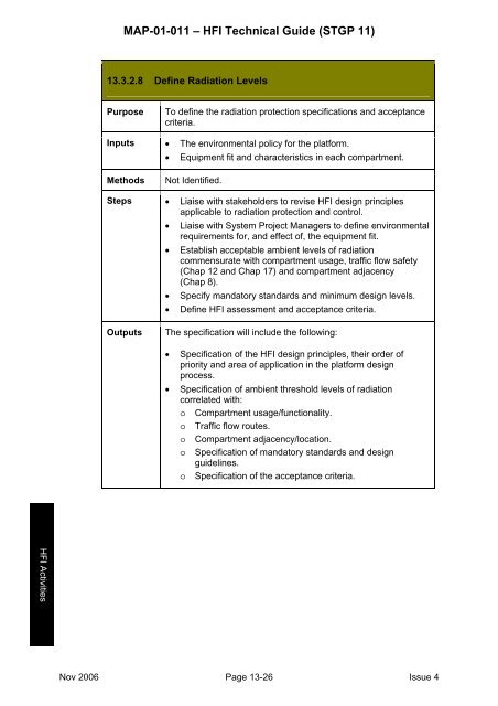 MAP-01-011 HFI Technical Guide - Human Factors Integration ...