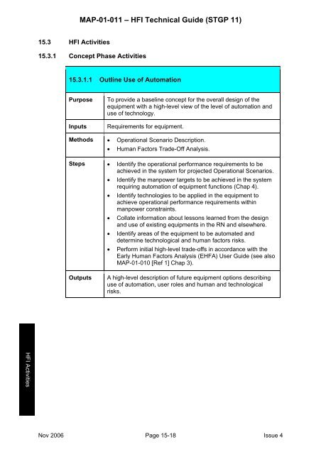 MAP-01-011 HFI Technical Guide - Human Factors Integration ...