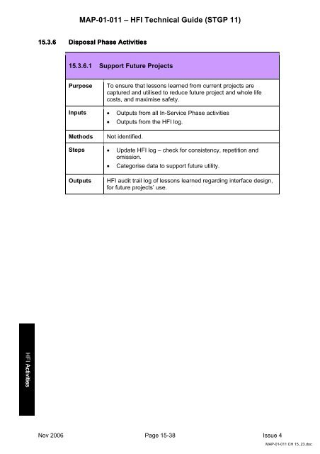 MAP-01-011 HFI Technical Guide - Human Factors Integration ...