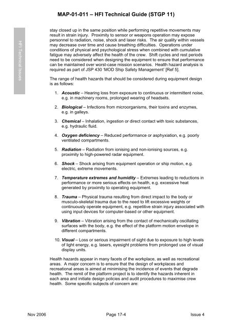 MAP-01-011 HFI Technical Guide - Human Factors Integration ...