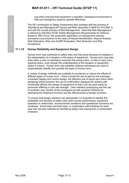 MAP-01-011 HFI Technical Guide - Human Factors Integration ...