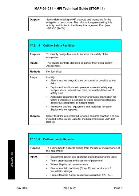 MAP-01-011 HFI Technical Guide - Human Factors Integration ...