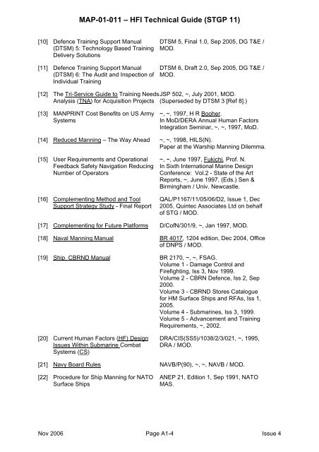 MAP-01-011 HFI Technical Guide - Human Factors Integration ...